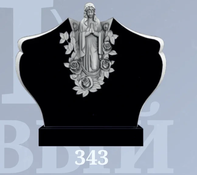 Фрезерованный памятник: Модель №343 — артикул catalog-freza-343